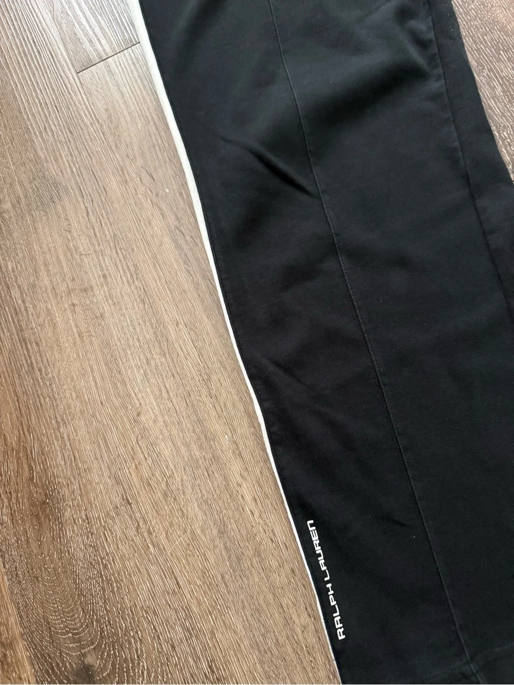 Polo Ralph Lauren Performance Track Pants Men’s L Black Side Stripe Athletic Jog